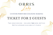 Niagara Studio January 21st, 2026 Perfume/Cologne Workshop Session For 2 Guests